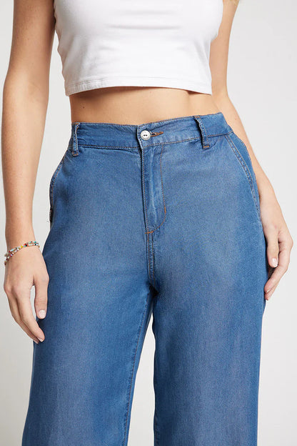 Pantalon Mujer Tencel 5195 Azul