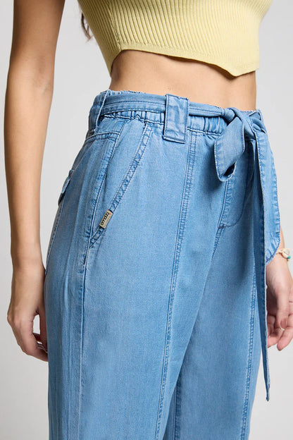 Pantalon Mujer Tencel 5196 Celeste