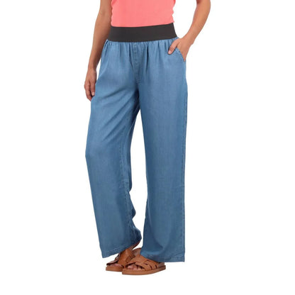 Pantalon Palazzo Tencel Jeans Claro