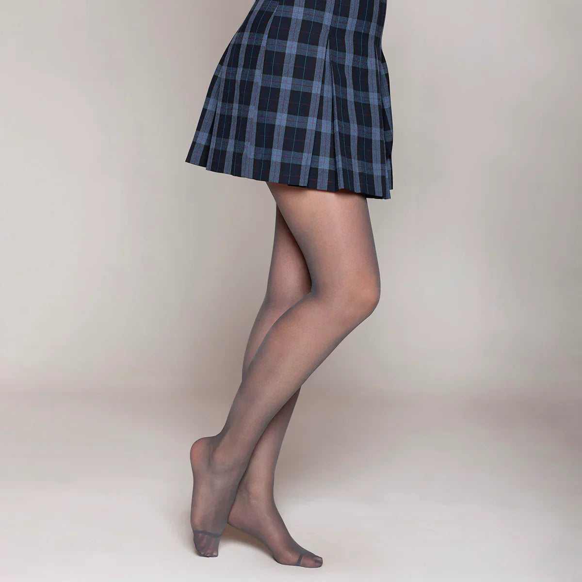 Panty Mujer Semitransparente Escolar Gris