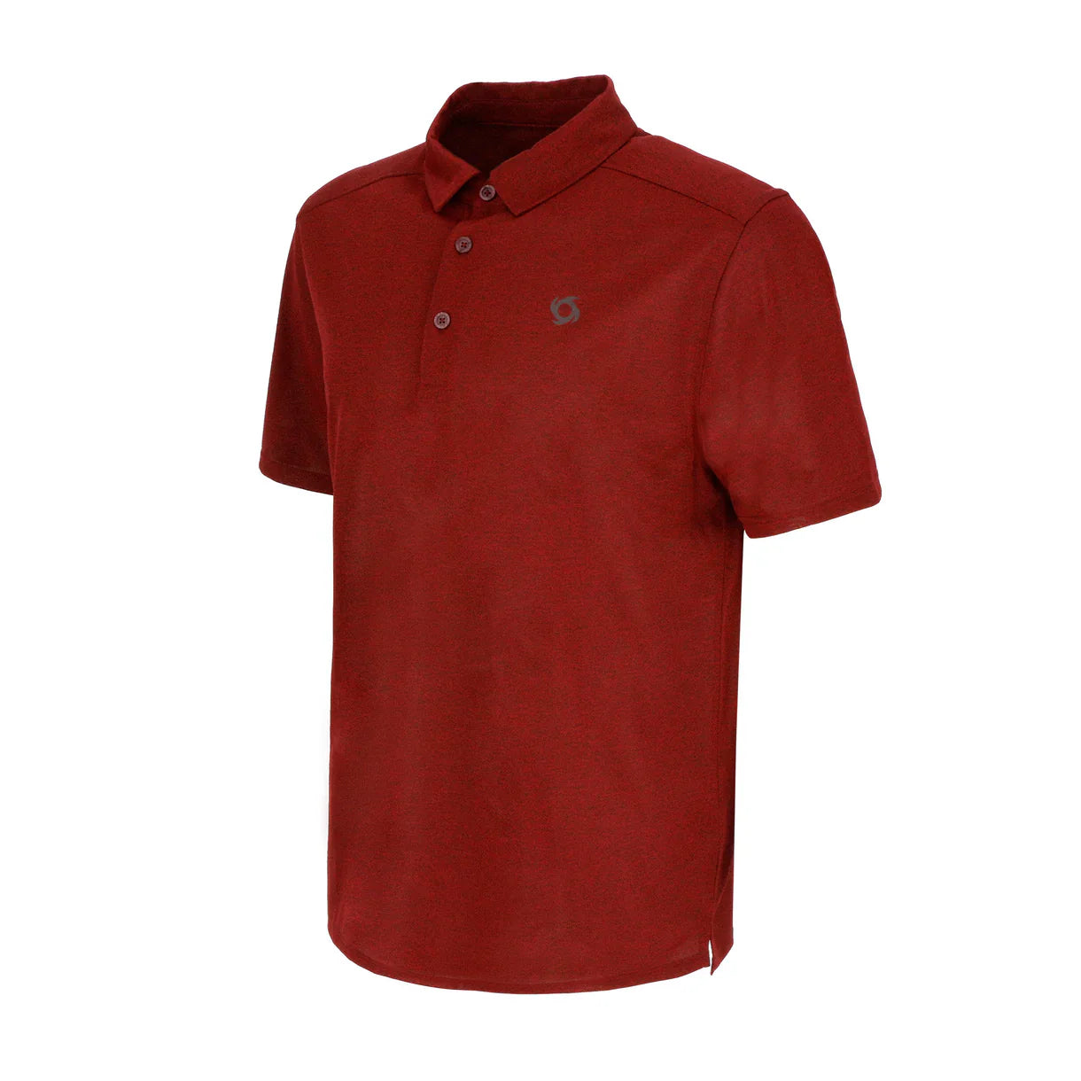 Polera Hombre Polo Deportiva Manga Corta Lava Burdeo