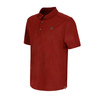 Polera Hombre Polo Deportiva Manga Corta Lava Burdeo