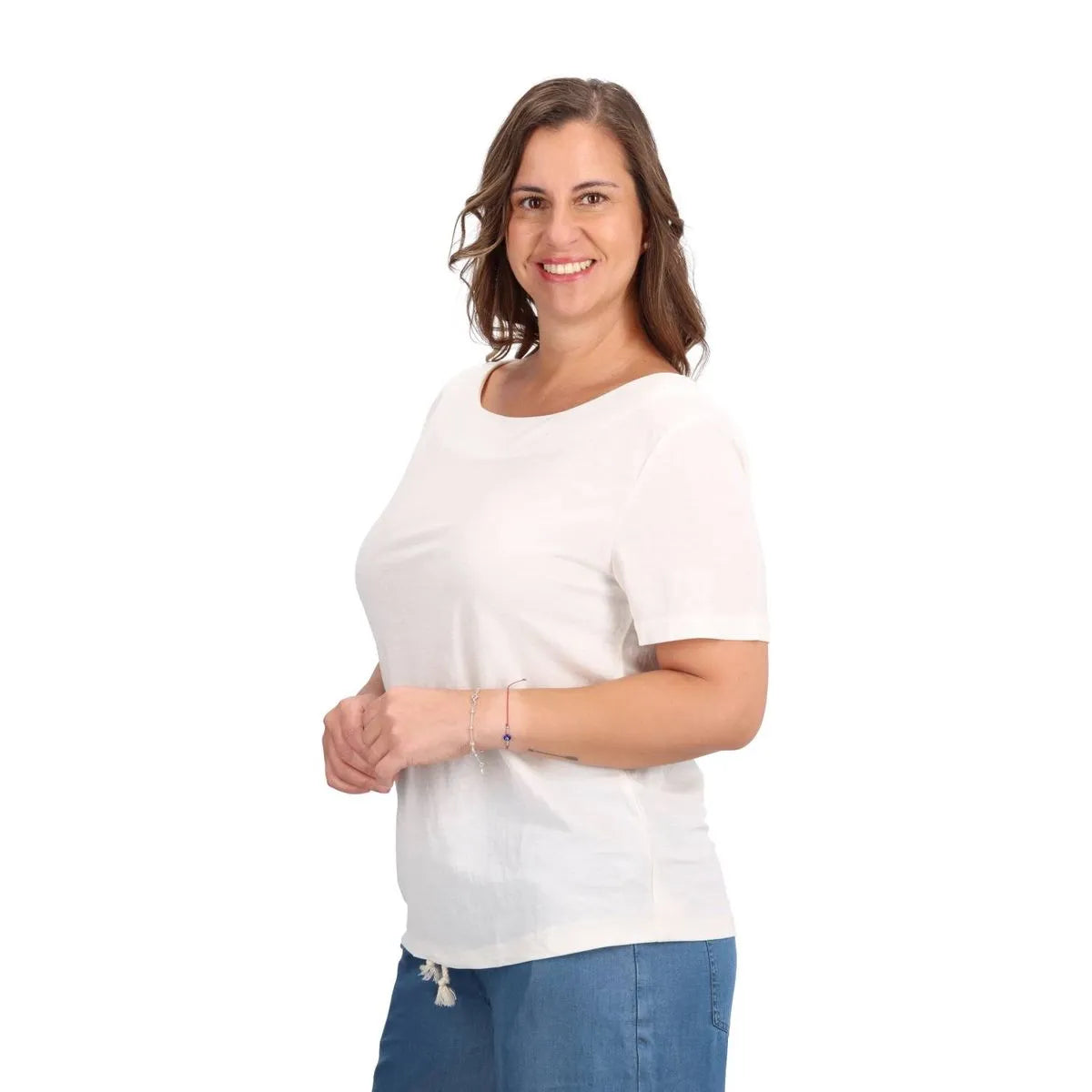 Polera Mujer Modal Ivory