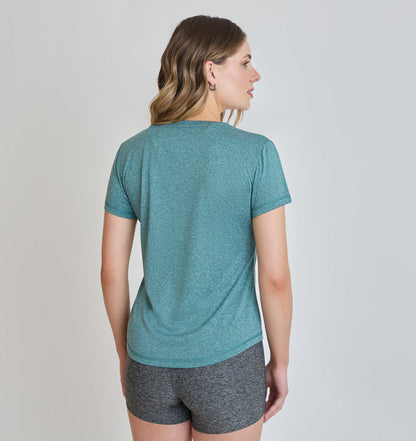 Polera Mujer Deportiva Agata Verde Oscuro