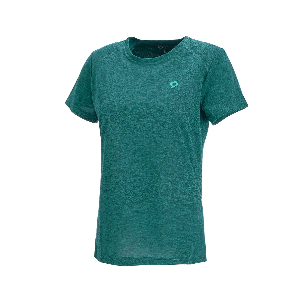 Polera Mujer Deportiva Manga Corta Lava Verde Azulado