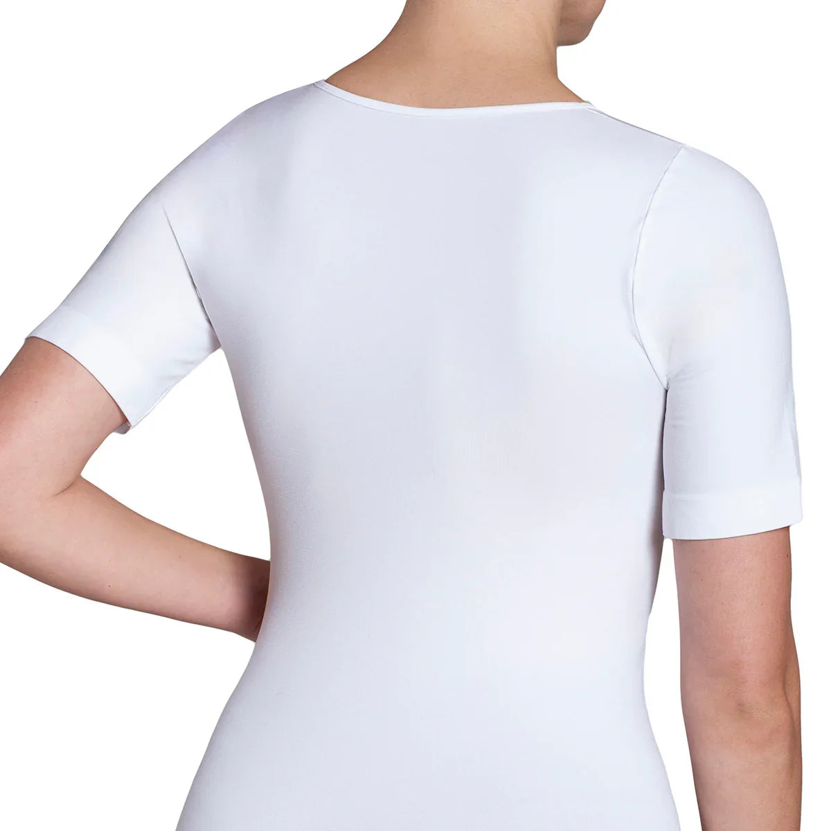 Polera Mujer Esencial Manga Corta Blanco