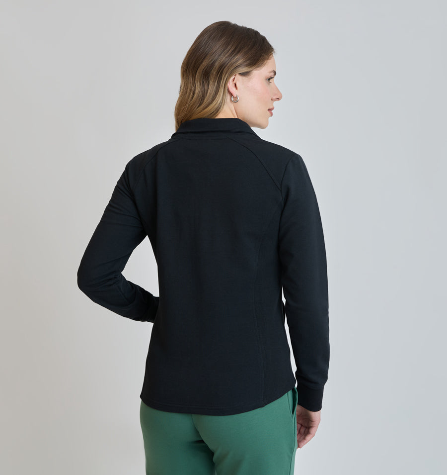 Poleron Mujer Lisa Negro