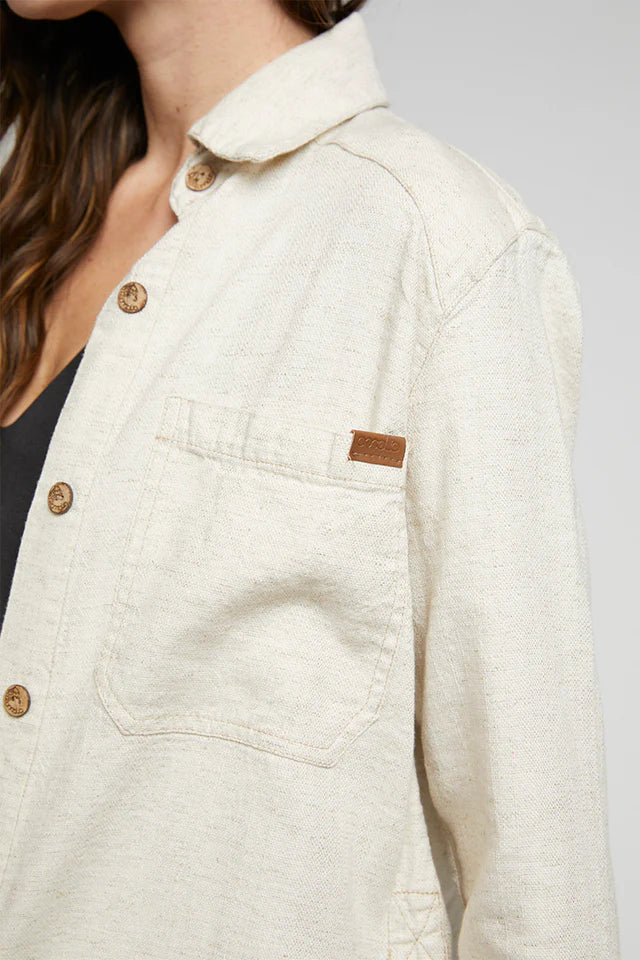 Sobrecamisa Mujer Lino 4854 Arena