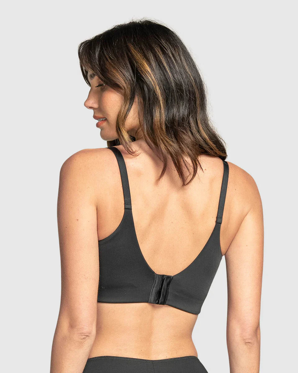Sostén Mujer De Cubrimiento Alto En Sisa Y Espalda Cover Bra Negro