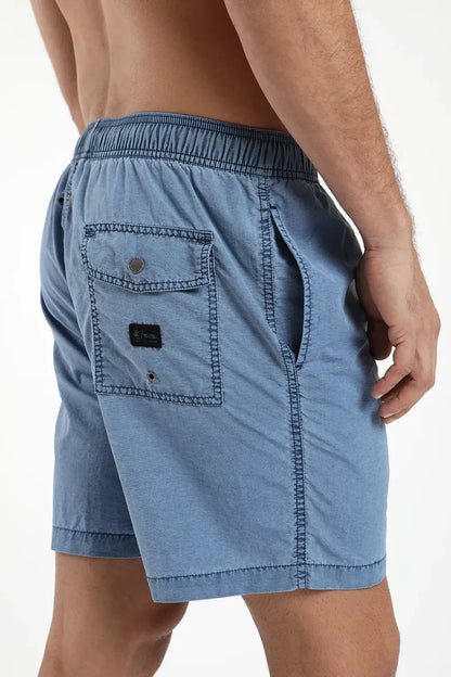 Traje De Baño Hombre Solid Azul