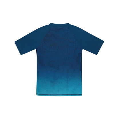 Traje de Baño Niño Polera UV50 M/Corta H2O Wear Azul