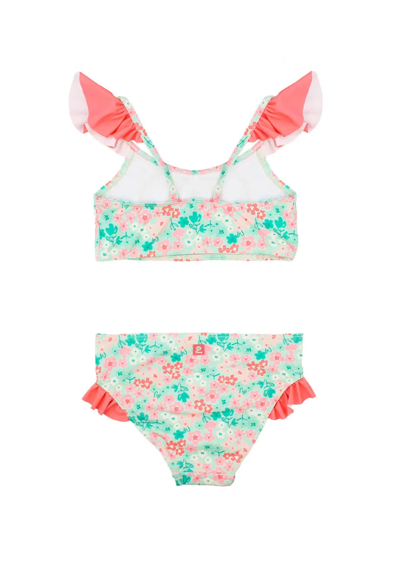 Traje de Baño de Niña Verde Claro