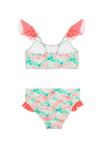 Traje de Baño de Niña Verde Claro