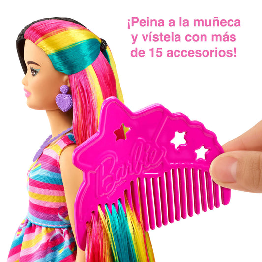Barbie Totally Hair Pelo Extra Largo Corazón