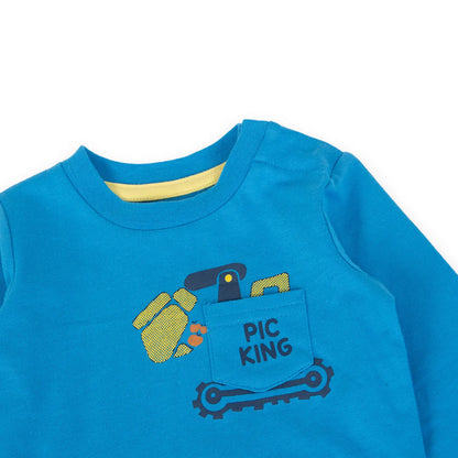 polera-niño-bebé-azul-pic-king