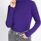 Blusa Mujer Top básico cuello subido violeta liola