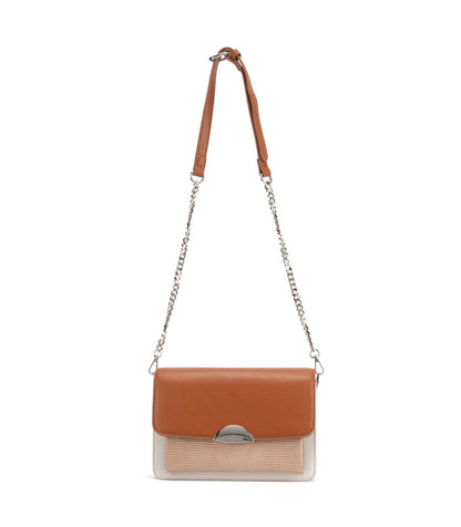 Cartera Mujer Retro Con Tapa Pequeña Capuccino