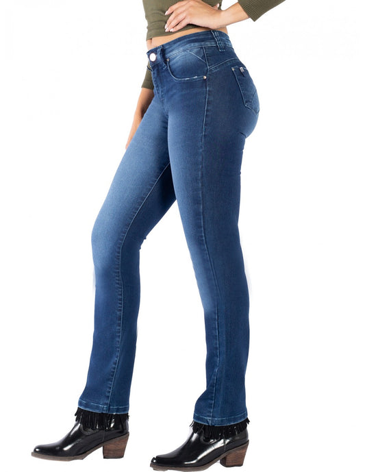 Jeans Mujer Recto 1969 Azul