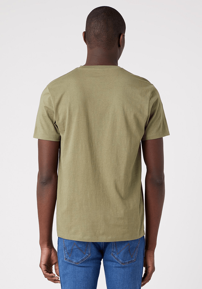 Polera Hombre Americana Manga Corta Deep Lichen Green