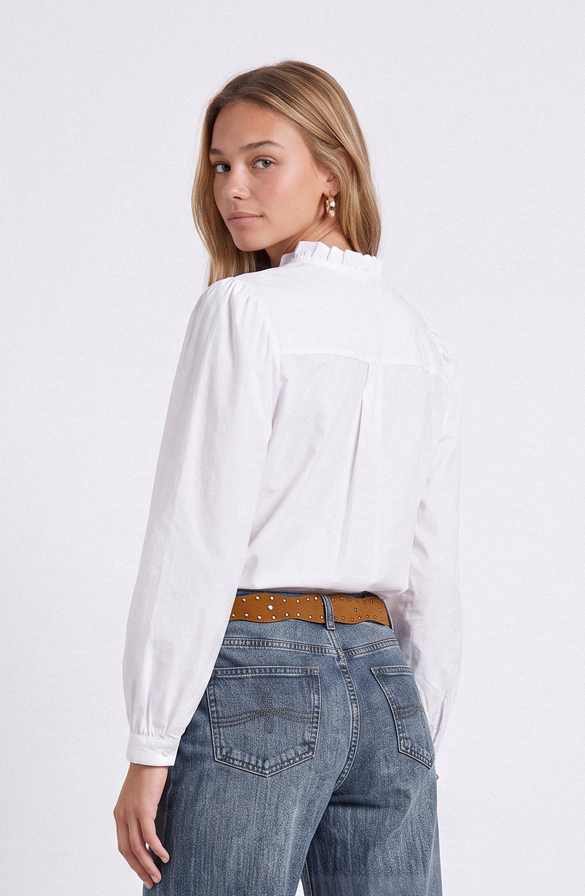 Blusa Mujer Vuelo Frontal White