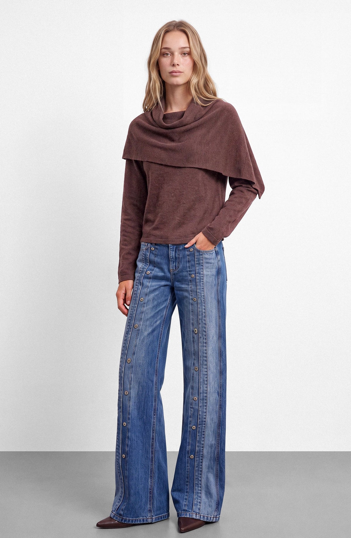 Chaleco Mujer Capa Brown