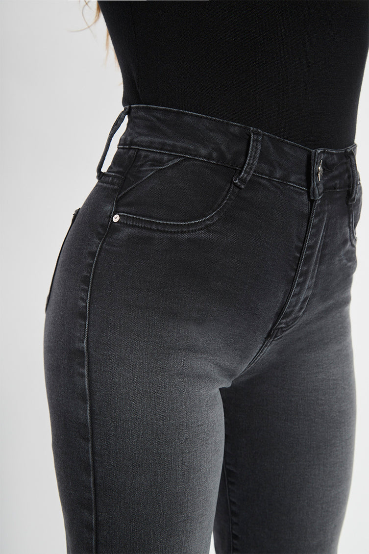 Jeans Mujer Baggy 5100 Gris
