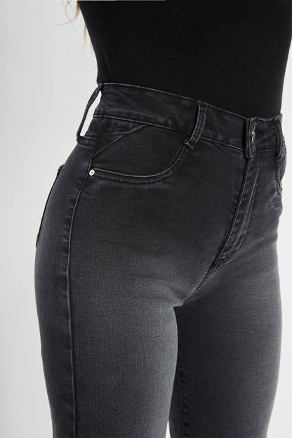 Jeans Mujer Baggy 5100 Gris