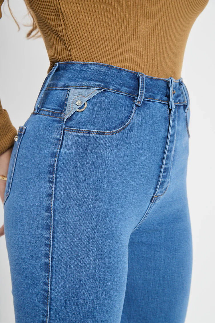 Jeans Mujer Baggy 5102 Celeste