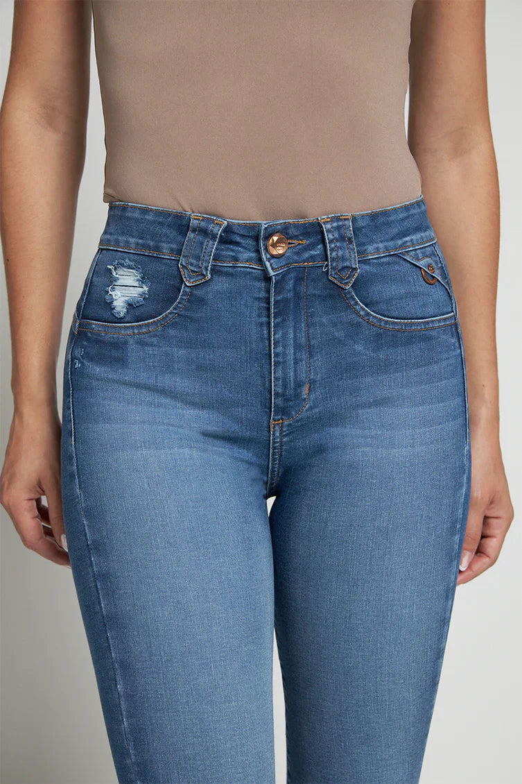 Jeans Mujer Flare 5169 Celeste