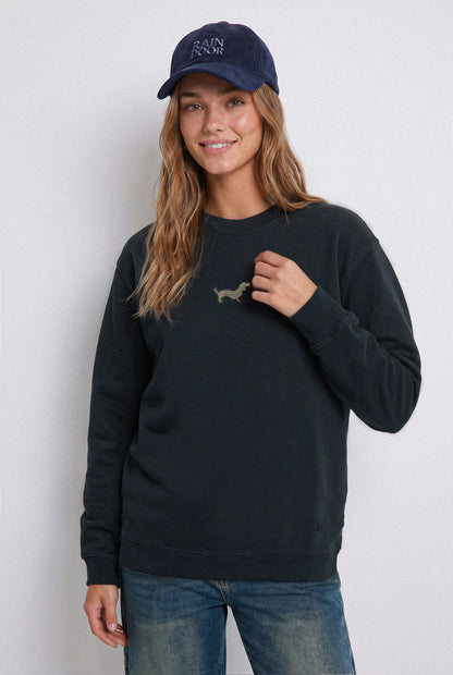 Polerón Mujer Crew Neck Perro Black