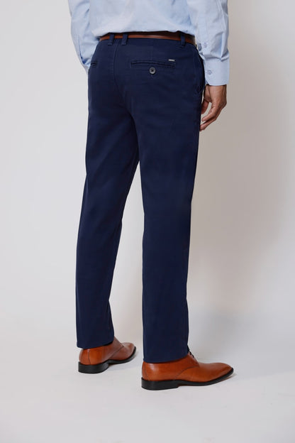 Pantalon Hombre Algodón Spandex Navy