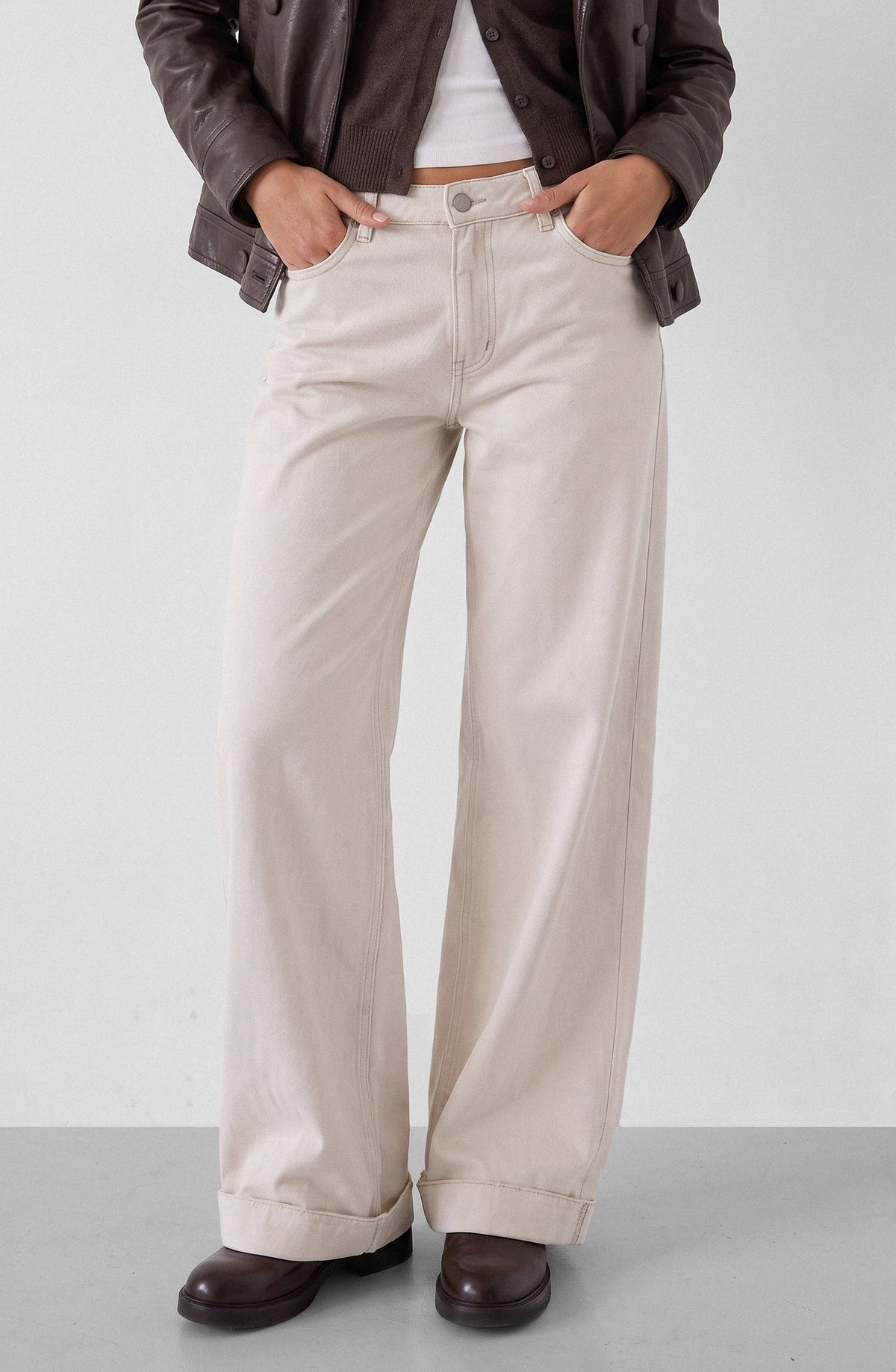 Pantalón Mujer Sun Ecru