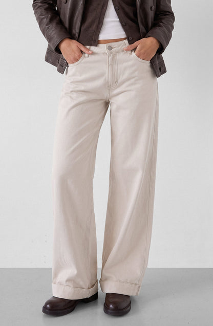 Pantalón Mujer Sun Ecru