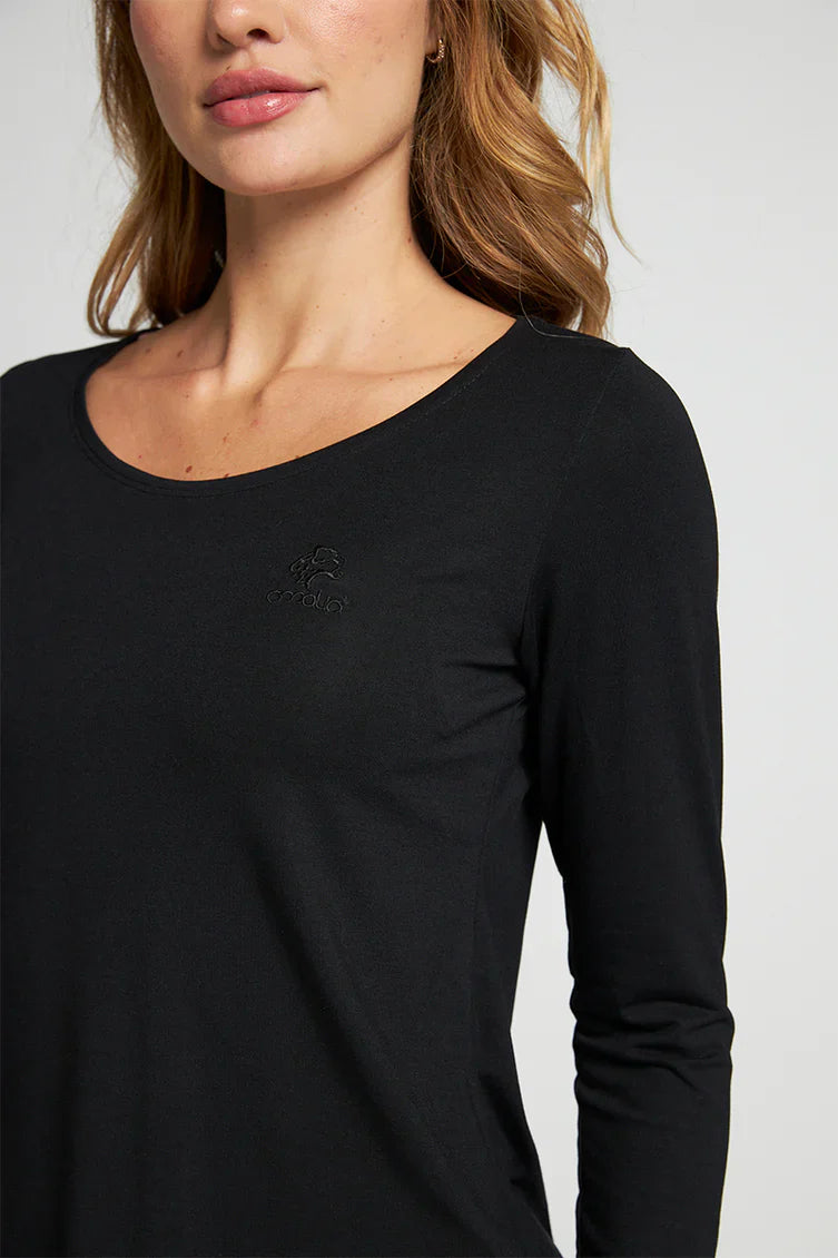 Polera Mujer Manga Larga 5130 Negra