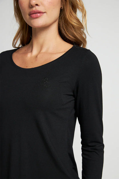 Polera Mujer Manga Larga 5130 Negra