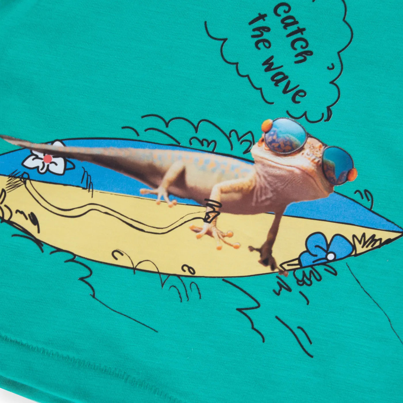 polera-niño-bebé-verde-lagartija-