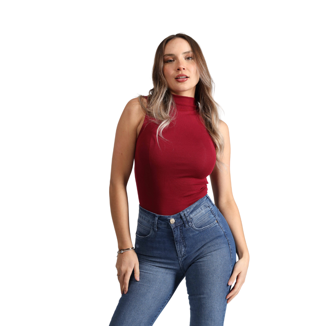 Jeans Mujer Medio Flare 4052 Azul
