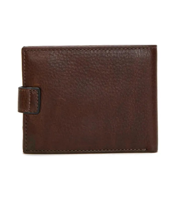 Billetera Hombre Con Strap Cafe