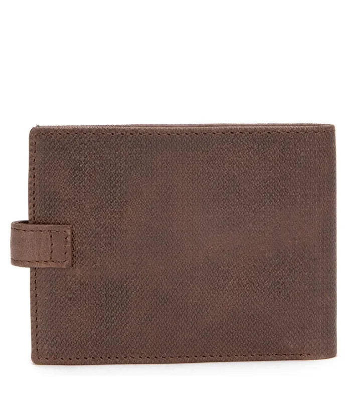 Billetera Hombre Con Strap Chocolate