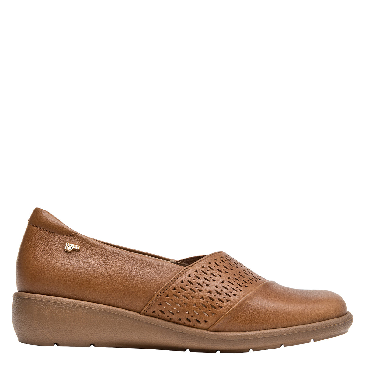Zapato Mujer Bajo Cuero Café