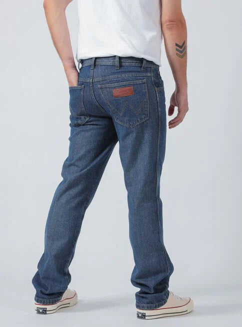 Jeans Hombre Texas Tiro Medio Azul