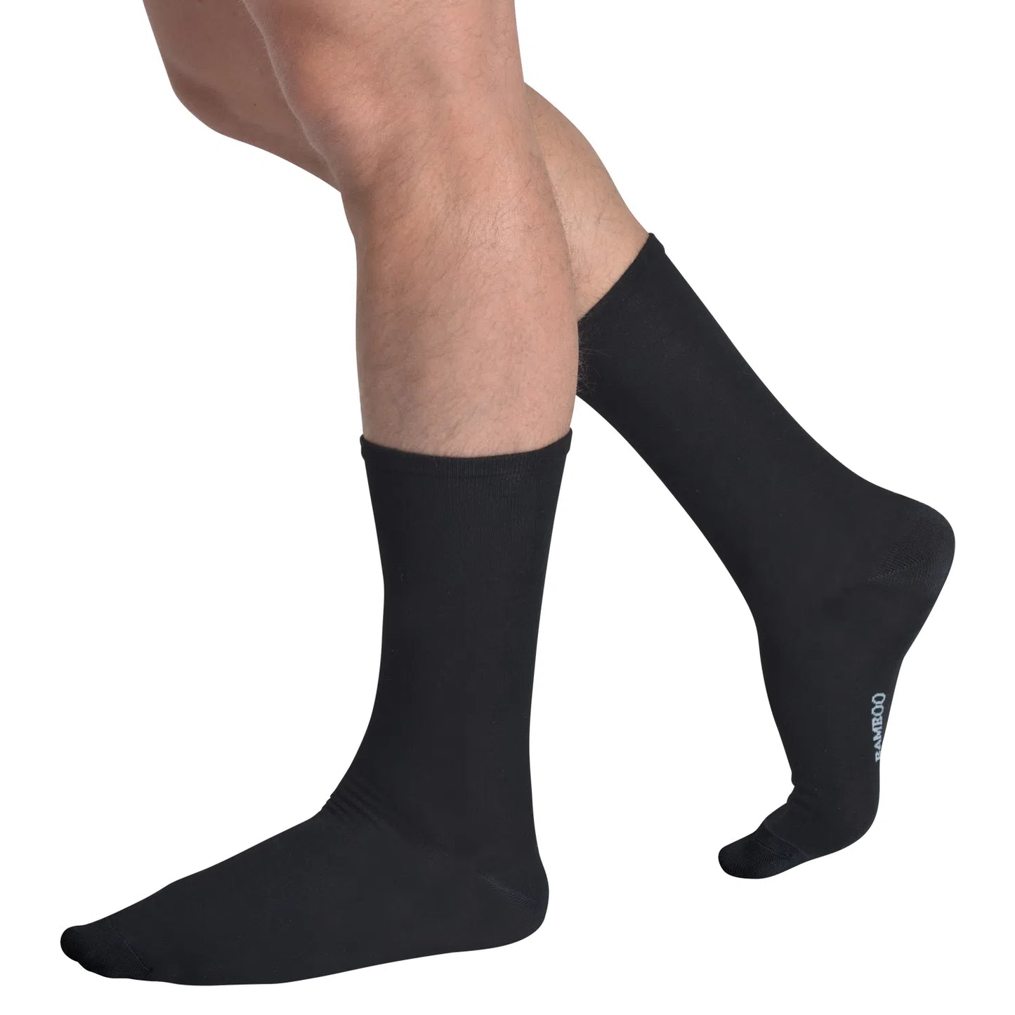 Calcetines Hombre Bambú Negro Pack 2