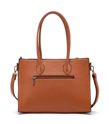 Cartera Mujer Dos Asas Grande Off White