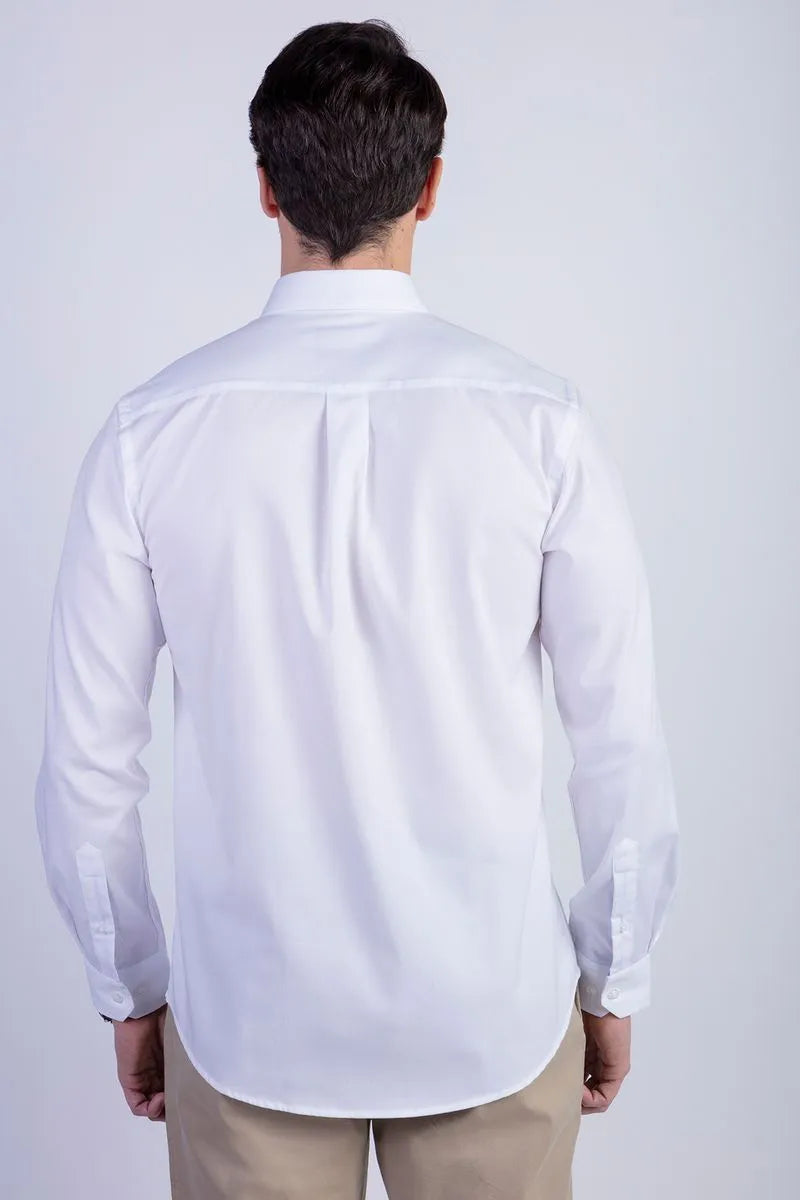 camisa-hombre-smart-casual-oxford-blanca