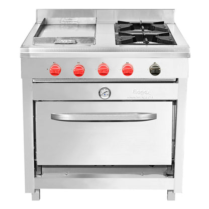 Cocina 4 Platos con horno 58x65 GL