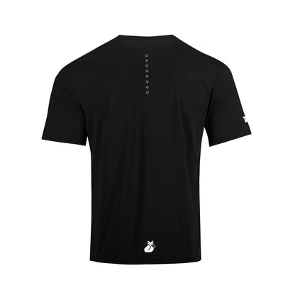 Polera Hombre Mix/Mesh Pro Lehinde XXXL Negro & Gris