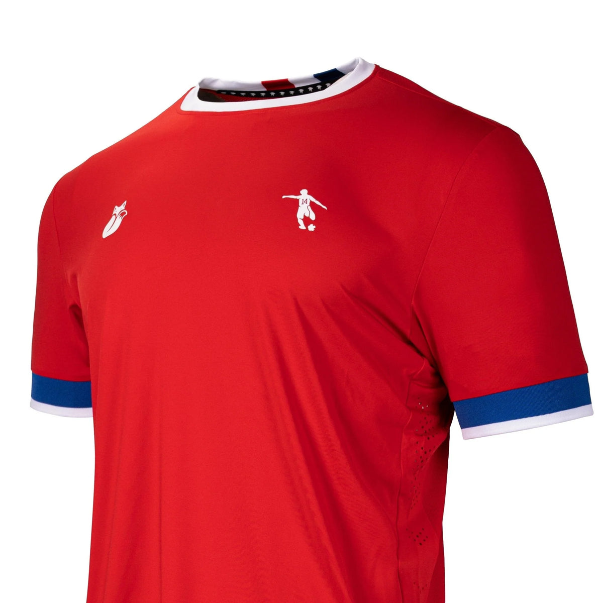 Polera Hombre Chile Matif+14 Lehinde XL Rojo & Blanco