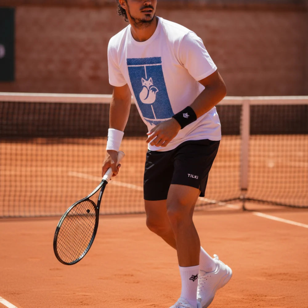 Polera Hombre Cotton Court Padel L Blanco