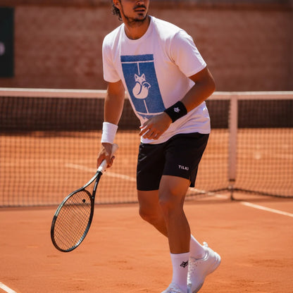 Polera Hombre Cotton Court Padel L Blanco