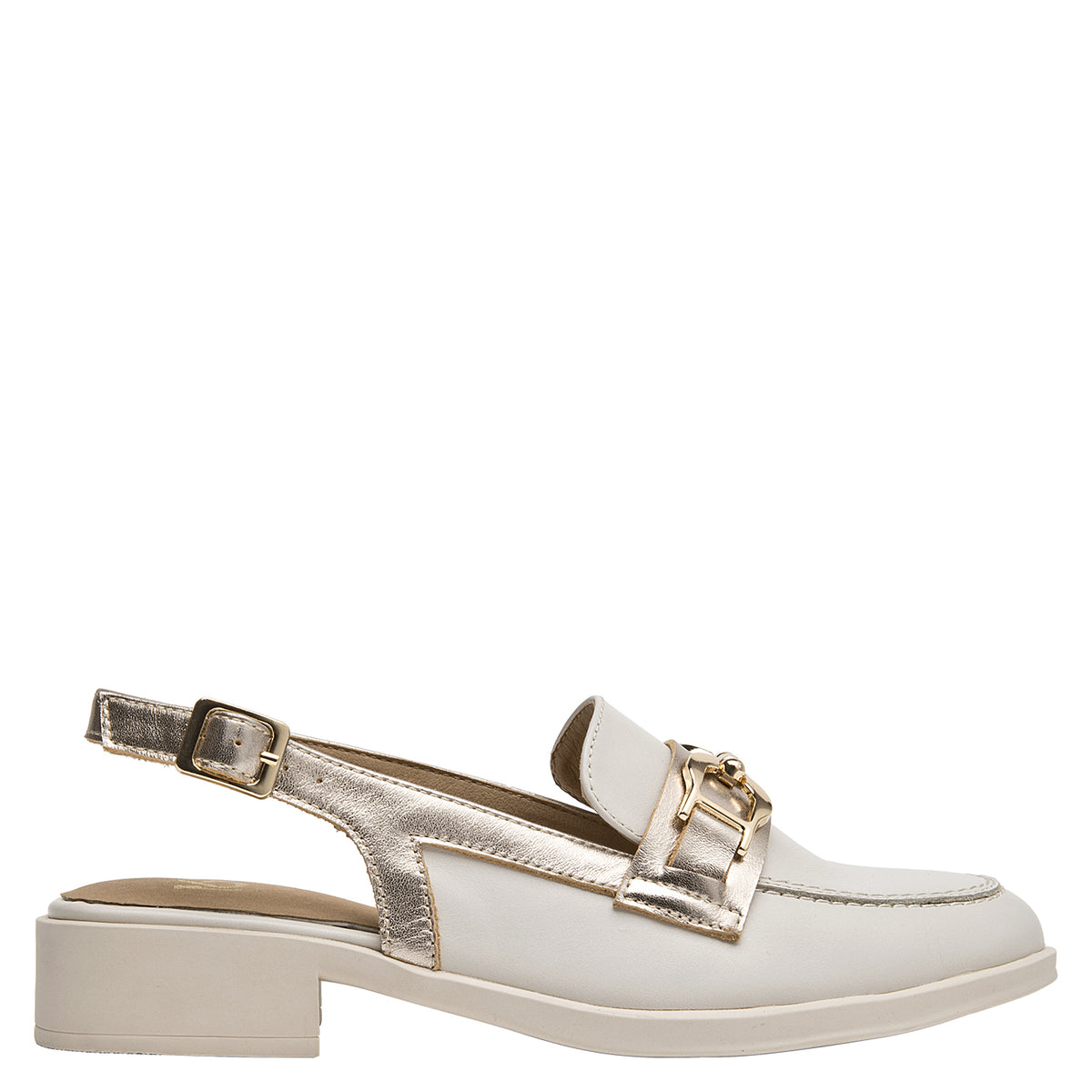 Zapato Mujer Cuero Beige